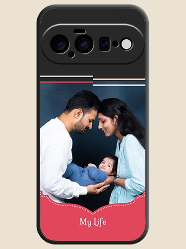 Classic Plain Design with Name On Space Black Custom Soft Matte Mobile Back Cover - Google Pixel 11 5G