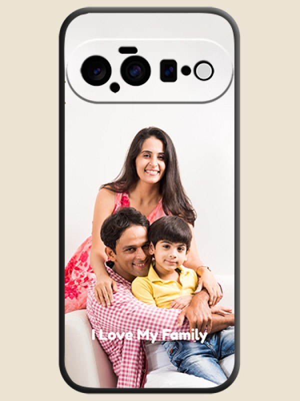 Full Single Pic Upload With Text On Space Black Custom Soft Matte Mobile Back Cover - Google Pixel 11 5G