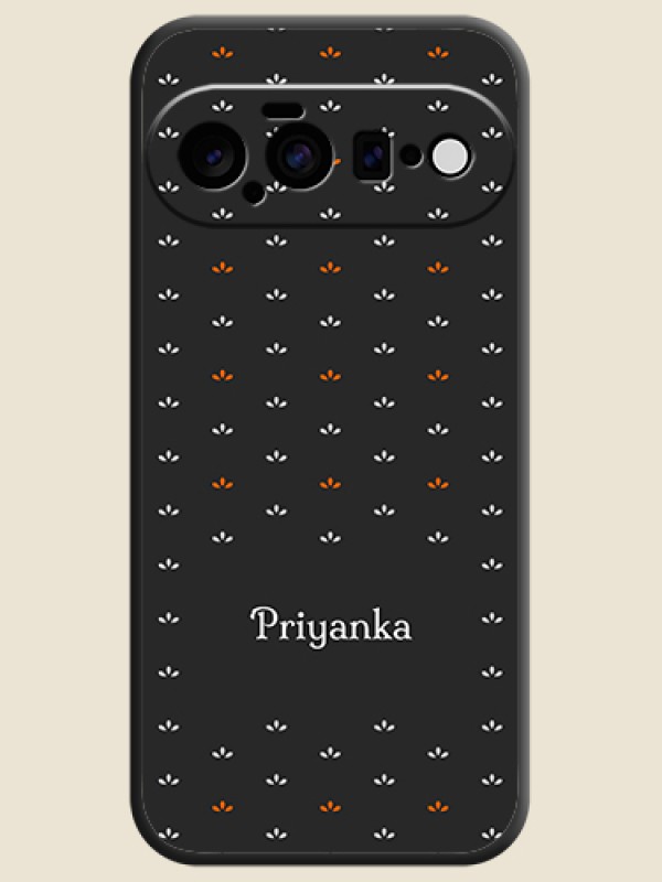 Simple Pattern With Custom Text On Space Black Custom Soft Matte Mobile Back Cover - Google Pixel 11 5G