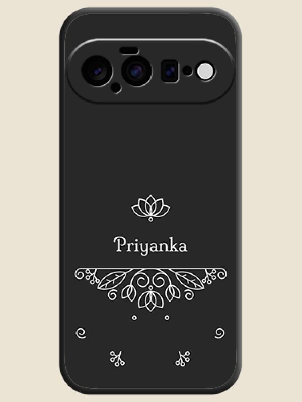 Lotus Garden Custom Text On Space Black Custom Soft Matte Mobile Back Cover - Google Pixel 11 5G