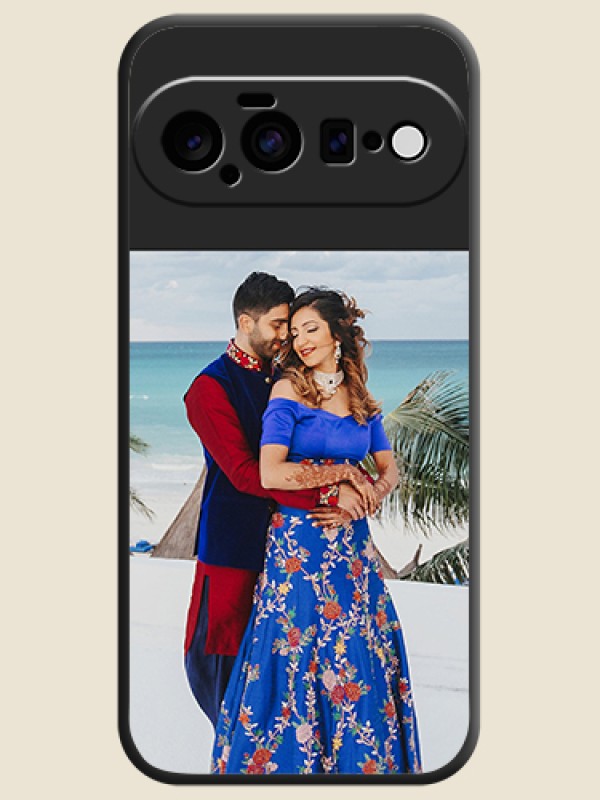 Image Upload With Space Black Color On Custom Soft Matte Mobile Back Cover - Google Pixel 11 5G