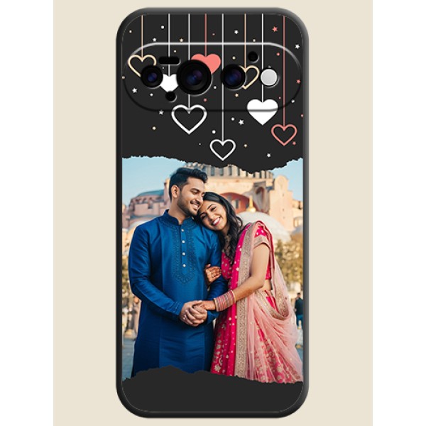 Love Hangings with Splash Wave Picture On Space Black Custom Soft Matte Mobile Back Cover - Google Pixel 11 Pro 5G
