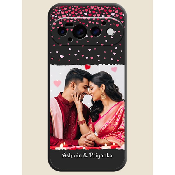 Fall in Love with Your Partner on Photo On Space Black Custom Soft Matte Mobile Back Cover - Google Pixel 11 Pro 5G