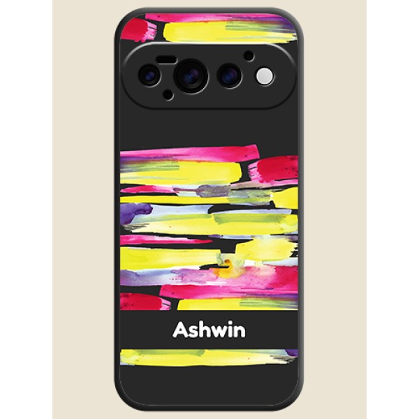 Brush Coloured On Space Black Custom Soft Matte Mobile Back Cover - Google Pixel 11 Pro 5G