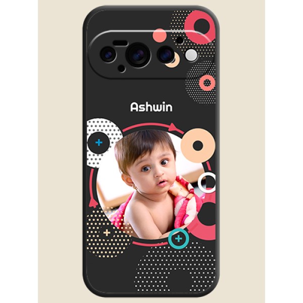Multicoloured Round Image On Space Black Custom Soft Matte Mobile Back Cover - Google Pixel 11 Pro 5G