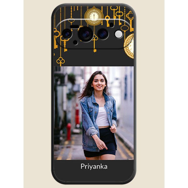 Decorative Design with Text On Space Black Custom Soft Matte Mobile Back Cover - Google Pixel 11 Pro 5G