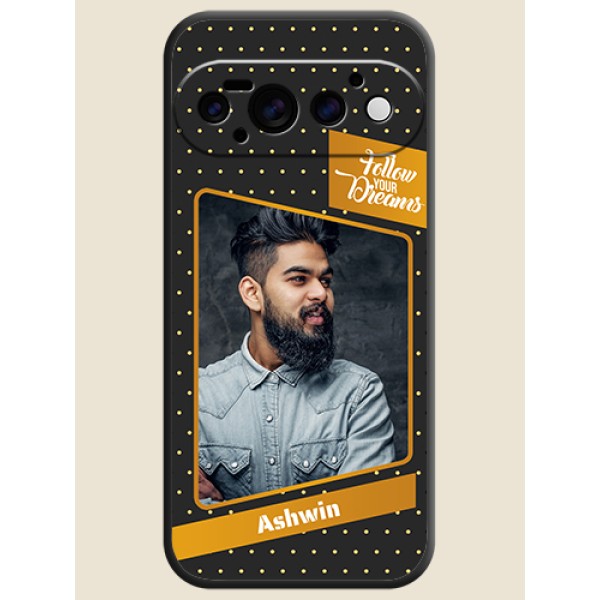Follow Your Dreams with White Dots On Space Black Custom Soft Matte Mobile Back Cover - Google Pixel 11 Pro 5G