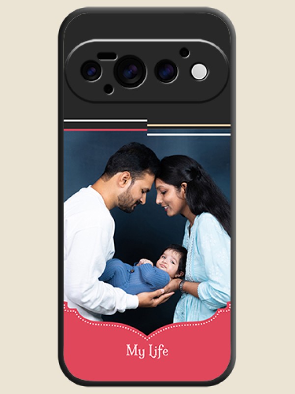Classic Plain Design with Name On Space Black Custom Soft Matte Mobile Back Cover - Google Pixel 11 Pro 5G