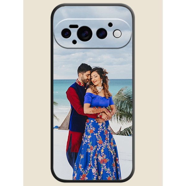 Full Single Pic Upload On Space Black Custom Soft Matte Mobile Back Cover - Google Pixel 11 Pro 5G