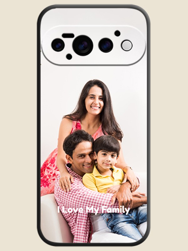 Full Single Pic Upload With Text On Space Black Custom Soft Matte Mobile Back Cover - Google Pixel 11 Pro 5G