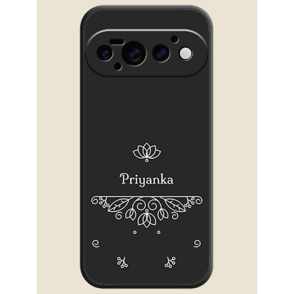Lotus Garden Custom Text On Space Black Custom Soft Matte Mobile Back Cover - Google Pixel 11 Pro 5G