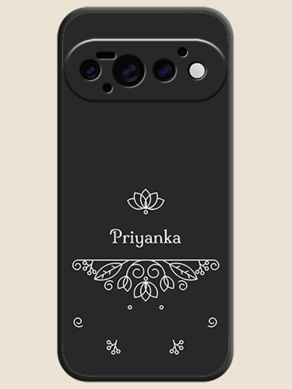 Lotus Garden Custom Text On Space Black Custom Soft Matte Mobile Back Cover - Google Pixel 11 Pro 5G