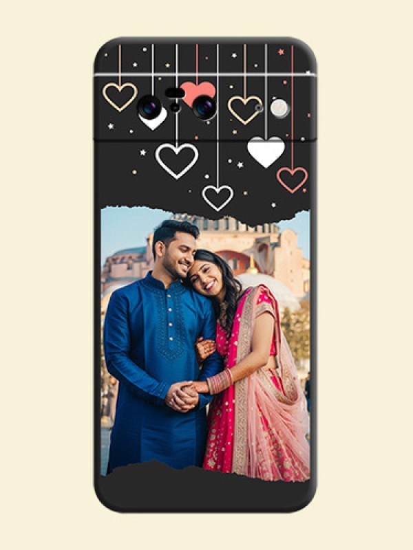 Love Hangings with Splash Wave Picture On Space Black Custom Soft Matte Mobile Back Cover - Pixel 8 5G