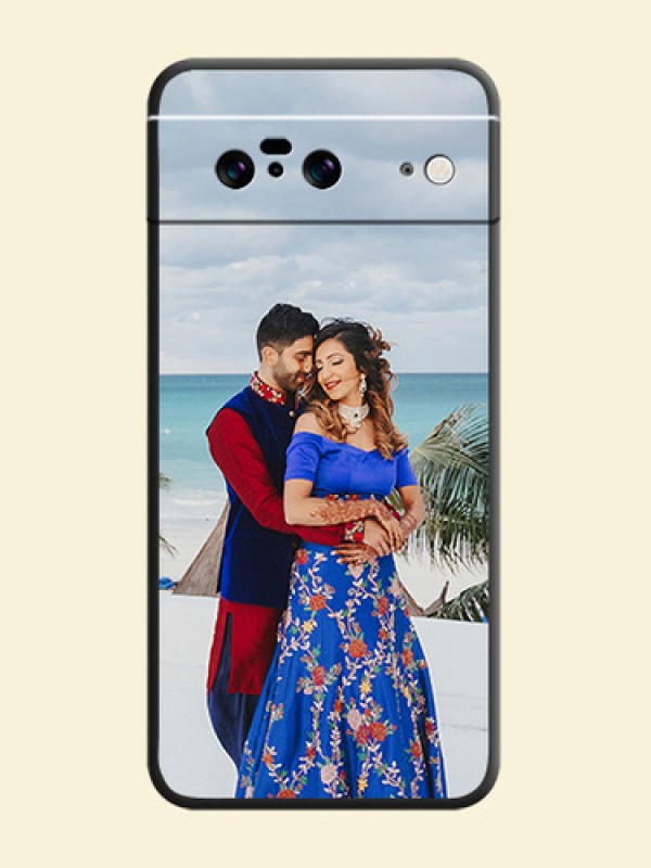 Full Single Pic Upload On Space Black Custom Soft Matte Mobile Back Cover - Pixel 8 5G