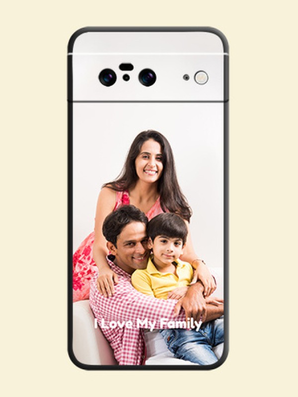 Full Single Pic Upload With Text On Space Black Custom Soft Matte Mobile Back Cover - Pixel 8 5G