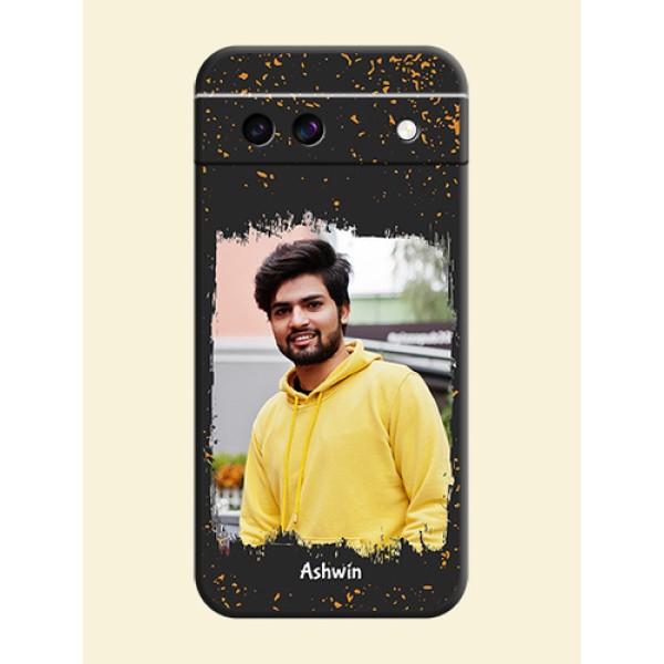 Spray Free Design on Photo On Space Black Custom Soft Matte Mobile Back Cover - Google Pixel 8A 5G