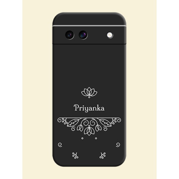 Lotus Garden Custom Text On Space Black Custom Soft Matte Mobile Back Cover - Google Pixel 8A 5G