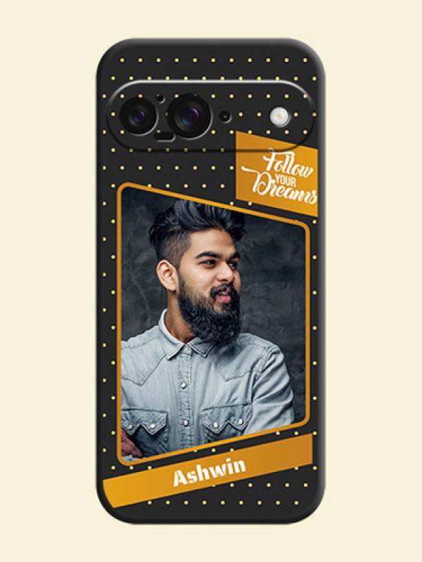 Follow Your Dreams with White Dots On Space Black Custom Soft Matte Mobile Back Cover - Google Pixel 9 5G