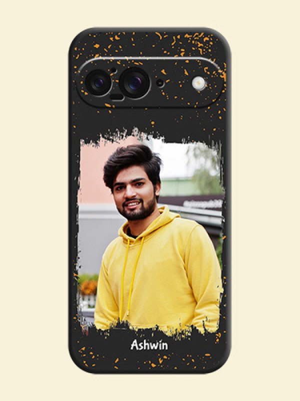 Spray Free Design on Photo On Space Black Custom Soft Matte Mobile Back Cover - Google Pixel 9 5G