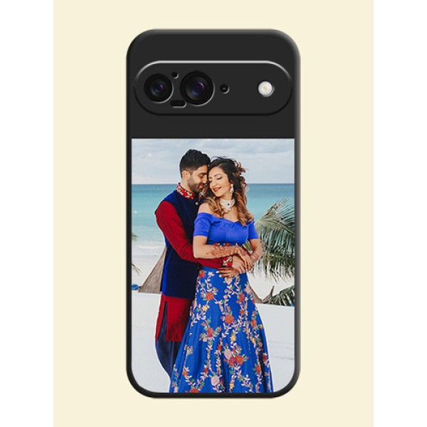 Image Upload With Space Black Color On Custom Soft Matte Mobile Back Cover - Google Pixel 9 5G