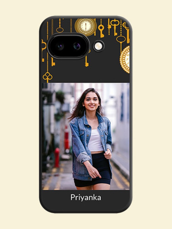 Decorative Design with Text On Space Black Custom Soft Matte Mobile Back Cover - Google Pixel 9A 5G