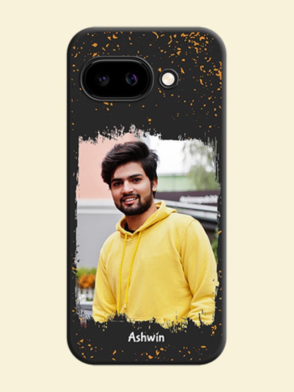 Spray Free Design on Photo On Space Black Custom Soft Matte Mobile Back Cover - Google Pixel 9A 5G