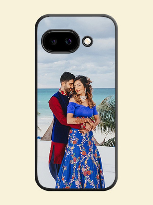 Full Single Pic Upload On Space Black Custom Soft Matte Mobile Back Cover - Google Pixel 9A 5G