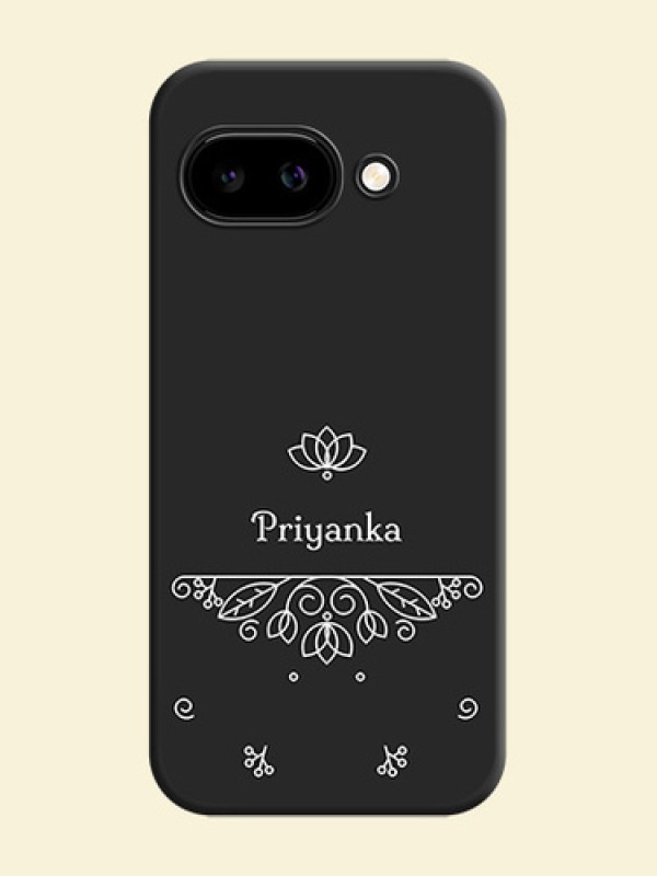 Lotus Garden Custom Text On Space Black Custom Soft Matte Mobile Back Cover - Google Pixel 9A 5G