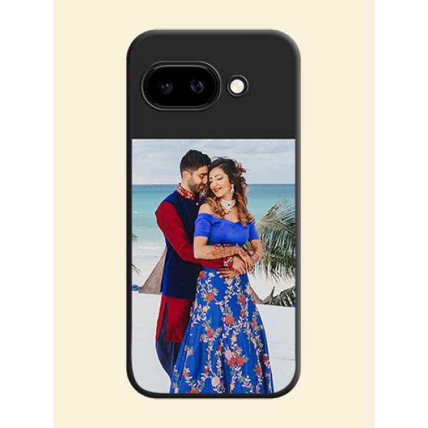 Image Upload With Space Black Color On Custom Soft Matte Mobile Back Cover - Google Pixel 9A 5G