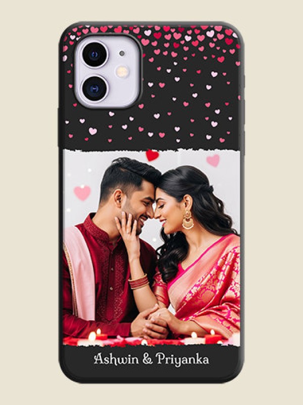 Custom Fall in Love with Your Partner  - Photo on Space Black Soft Matte Phone Cover - iPhone 11