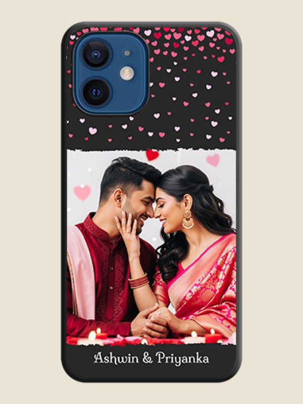 Custom Fall in Love with Your Partner  on Photo on Space Black Soft Matte Phone Cover - iPhone 12