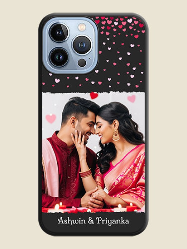 Custom Fall in Love with Your Partner on Photo on Space Black Soft Matte Phone Cover - iPhone 13 Pro Max