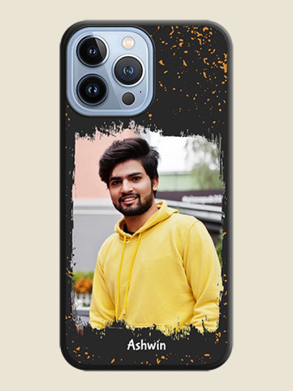Custom Spray Free Design on Photo on Space Black Soft Matte Phone Cover - iPhone 13 Pro Max
