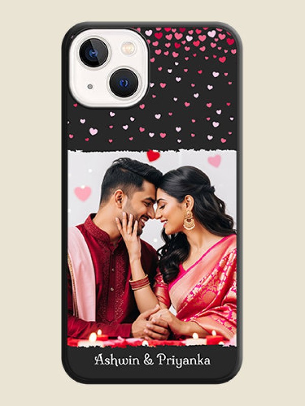 Custom Fall in Love with Your Partner on Photo on Space Black Soft Matte Phone Cover - iPhone 13