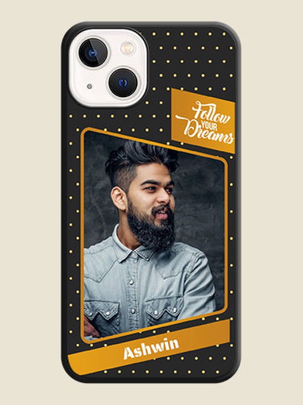 Custom Follow Your Dreams with White Dots on Space Black Custom Soft Matte Phone Cases - iPhone 13
