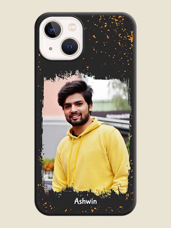 Custom Spray Free Design on Photo on Space Black Soft Matte Phone Cover - iPhone 14 Plus