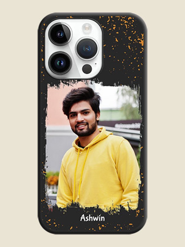 Custom Spray Free Design on Photo on Space Black Soft Matte Phone Cover - iPhone 14 Pro Max