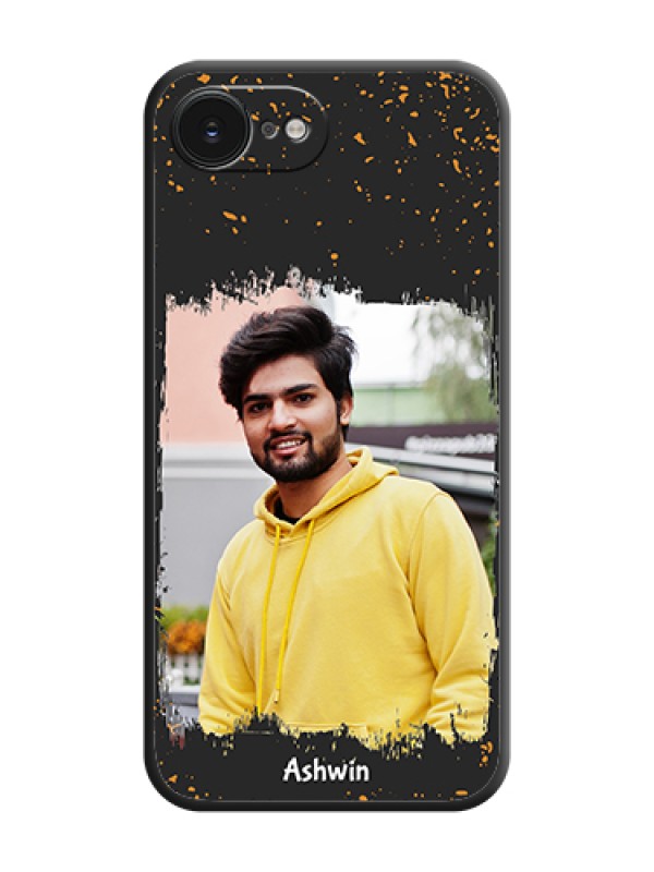 Custom Spray Free Design on Photo On Space Black Custom Soft Matte Mobile Back Cover - Apple iPhone 17e