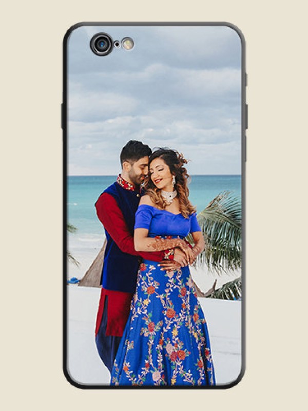 Custom Full Single Pic Upload On Space Black Personalized Soft Matte Phone Covers -Apple Iphone 6S