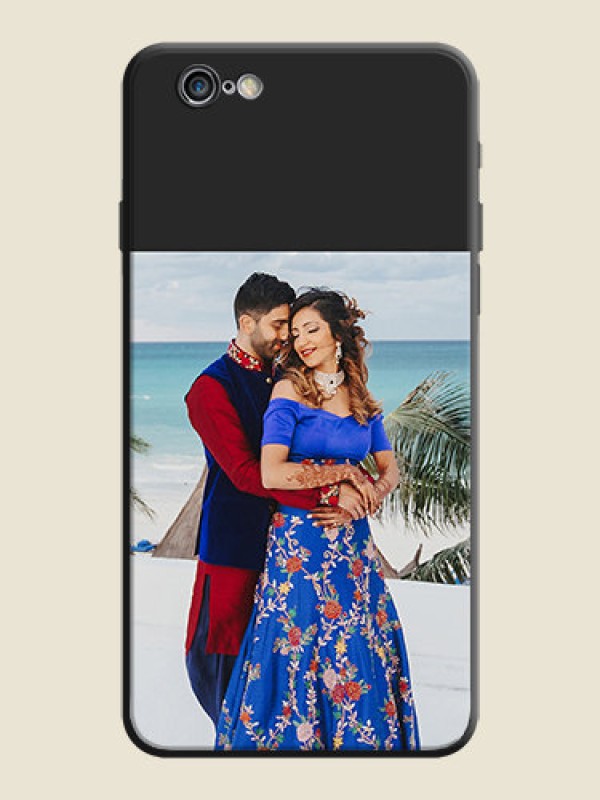 Custom Image Upload With Space Black Color On Custom Soft Matte Mobile Back Cover - iPhone 6S