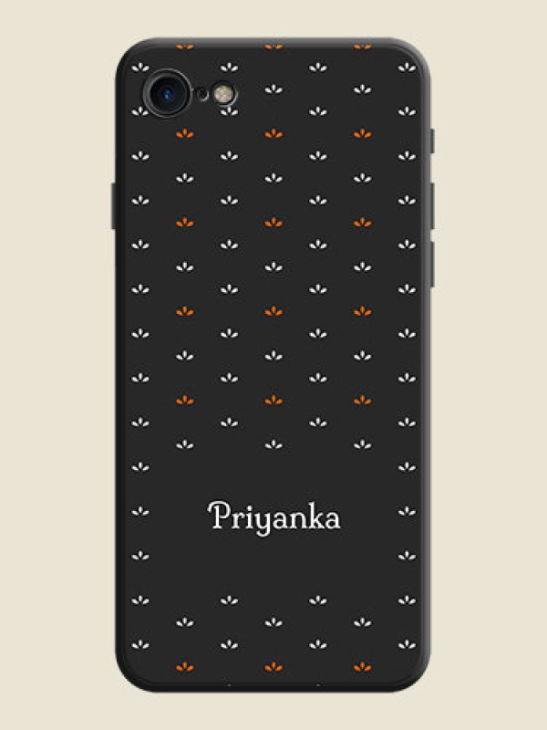 Custom Simple Pattern With Custom Text On Space Black Personalized Soft Matte Phone Covers -Apple Iphone Se 2020