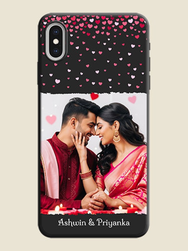 Custom Fall in Love with Your Partner  - Photo on Space Black Soft Matte Phone Cover - iPhone XS Max
