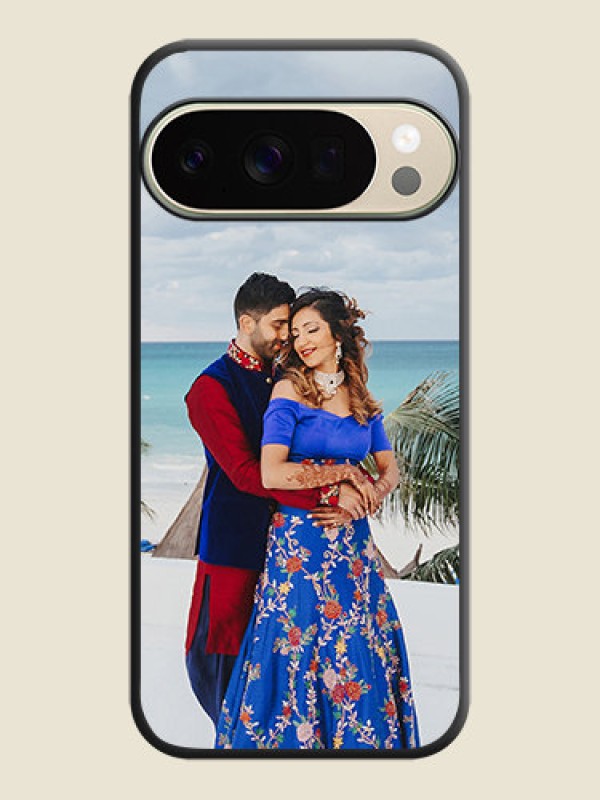 Custom Full Single Pic Upload On Space Black Custom Soft Matte Mobile Back Cover - Google Pixel 10 Pro 5G