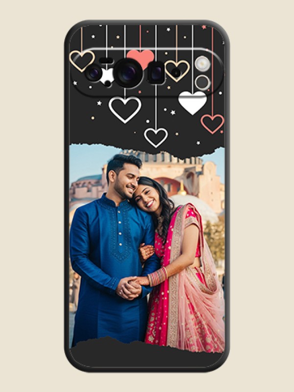 Custom Love Hangings with Splash Wave Picture On Space Black Custom Soft Matte Mobile Back Cover - Google Pixel 10 Pro XL 5G