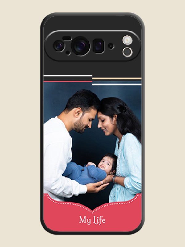 Custom Classic Plain Design with Name On Space Black Custom Soft Matte Mobile Back Cover - Google Pixel 10 Pro XL 5G