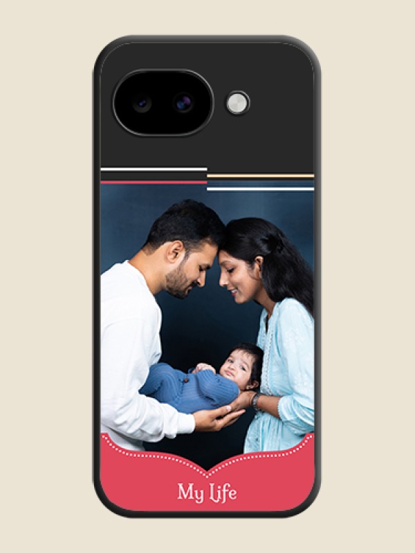 Custom Classic Plain Design with Name On Space Black Custom Soft Matte Mobile Back Cover - Google Pixel 10A 5G