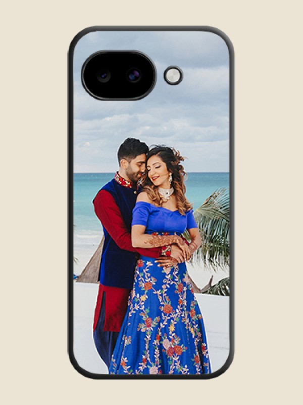 Custom Full Single Pic Upload On Space Black Custom Soft Matte Mobile Back Cover - Google Pixel 10A 5G