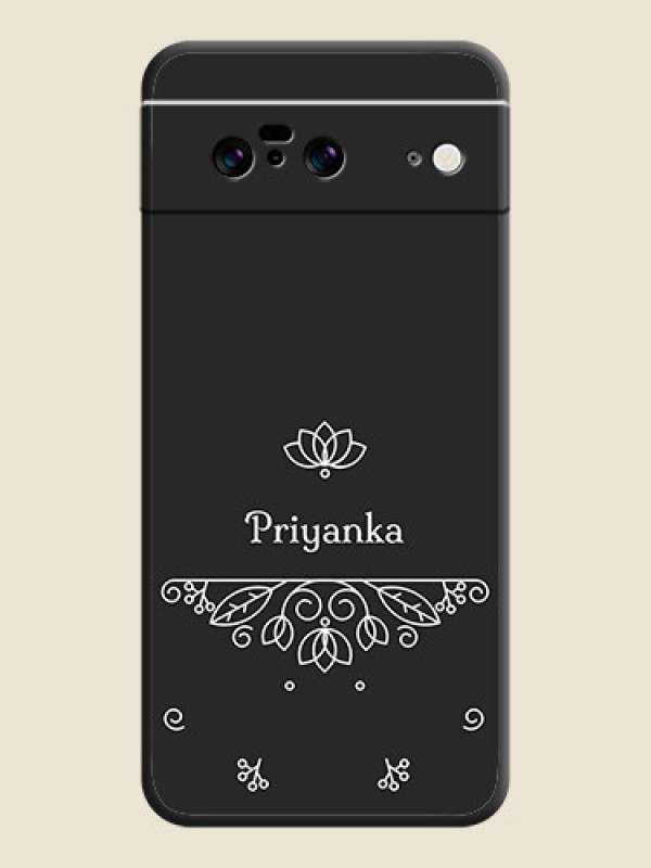 Custom Lotus Garden Custom Text On Space Black Custom Soft Matte Mobile Back Cover - Pixel 8 5G