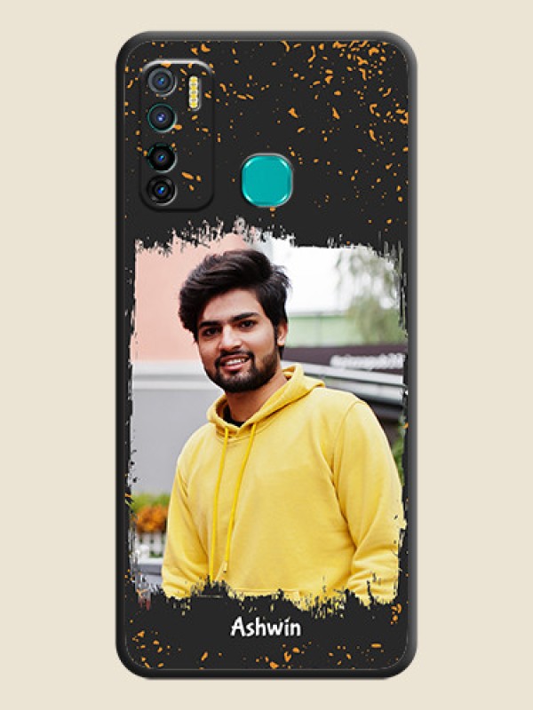 Custom Spray Free Design on Photo on Space Black Soft Matte Phone Cover - Infinix Hot 9 Pro