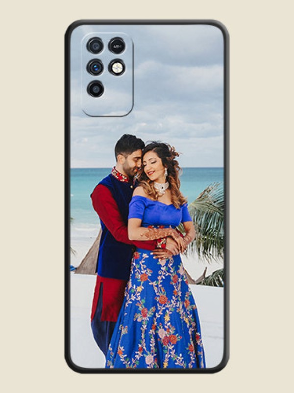 Custom Full Single Pic Upload On Space Black Personalized Soft Matte Phone Covers -Infinix Note 10